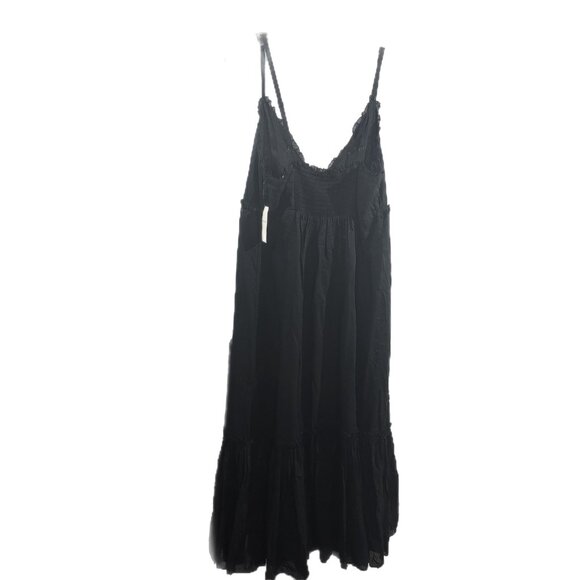 Lucky Brand Peasant Boho Beach Sundress Vneck Ruffled Lined Midi Size L NWT - Picture 13 of 14